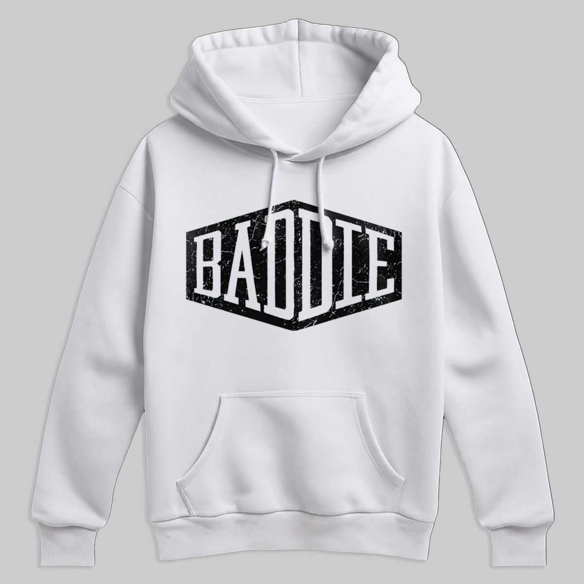Baddie White Hoddie - I