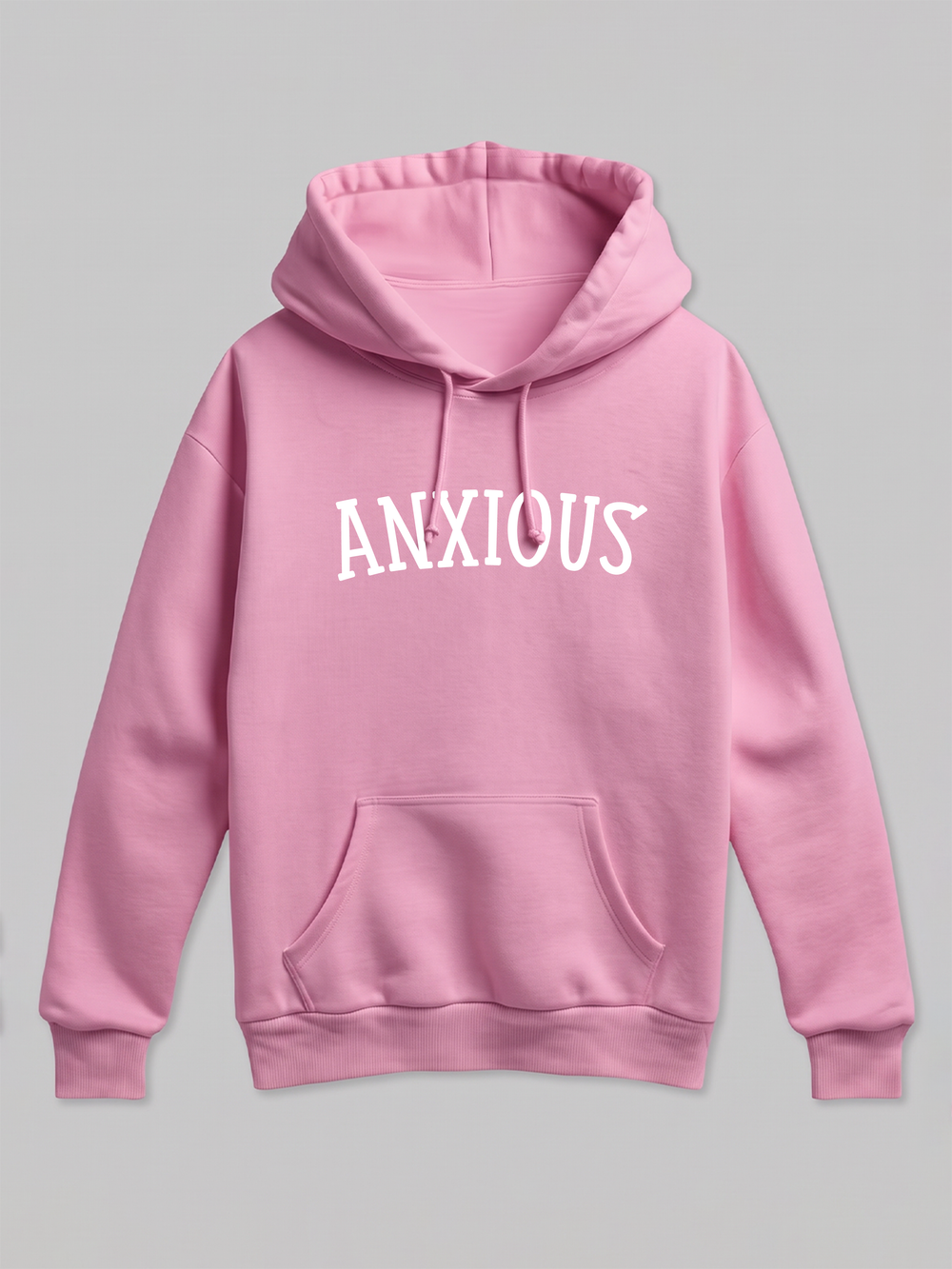 Pink Anxious Hoodie - I